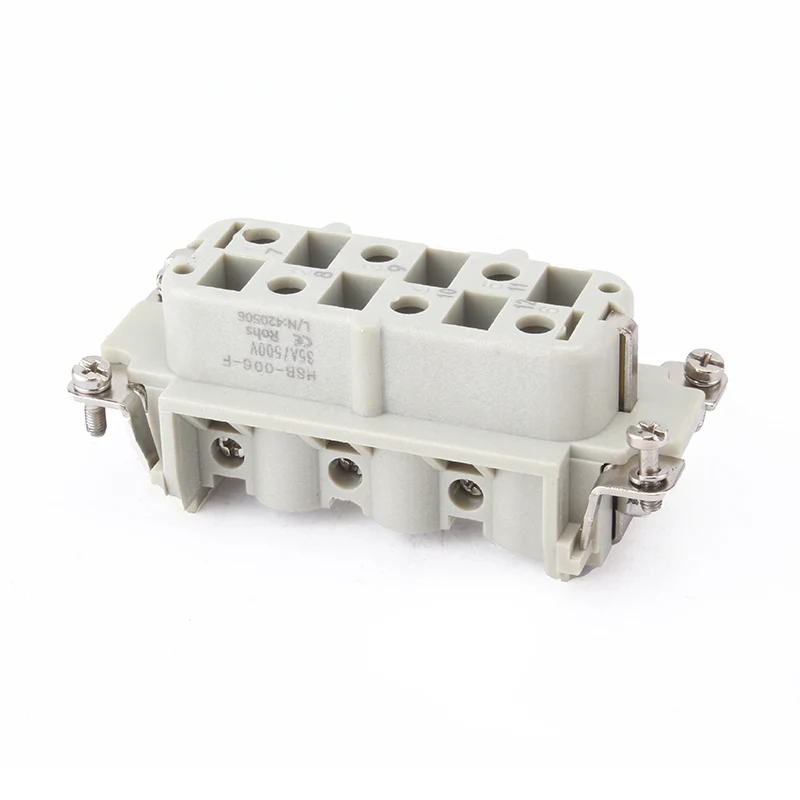 35A 6 Pin Insert Heavy Duty Connector